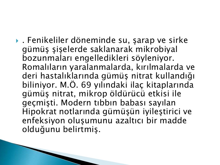 Nanoteknolojide Nano Gümüşün Antibakteriyel Özelliği